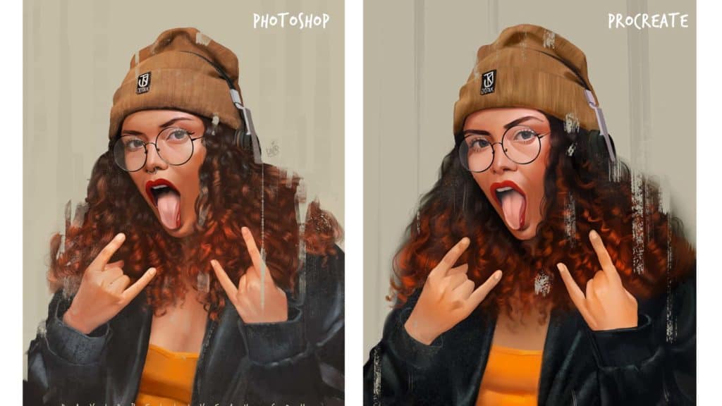 Photoshop vs Procreate - Digital Painting - Paintable